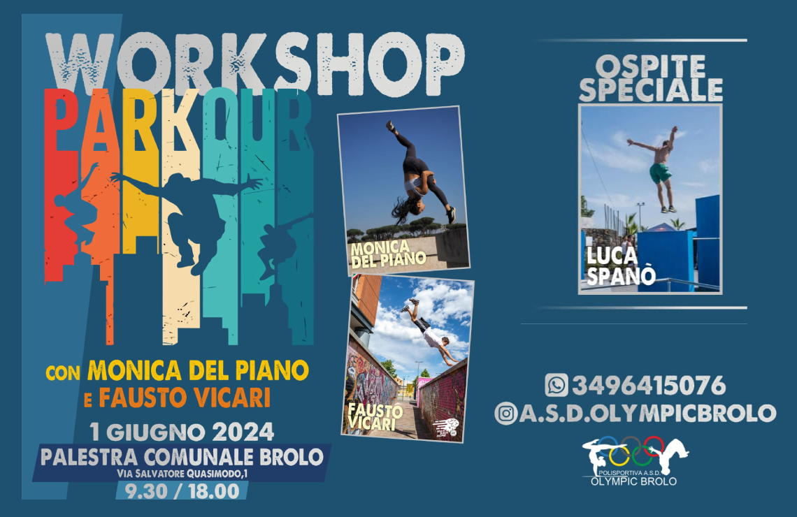 Workshop Parkour con Monica Del Piano e Fausto Vicari