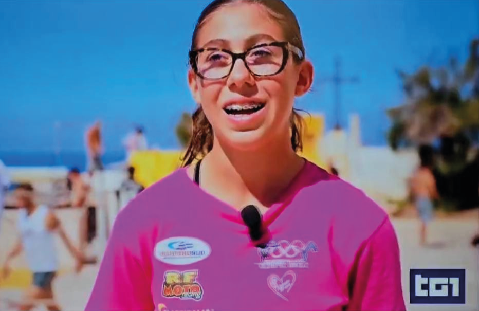 Competizione internazionale di Vieste, riflettori del TG1 sulla squadra